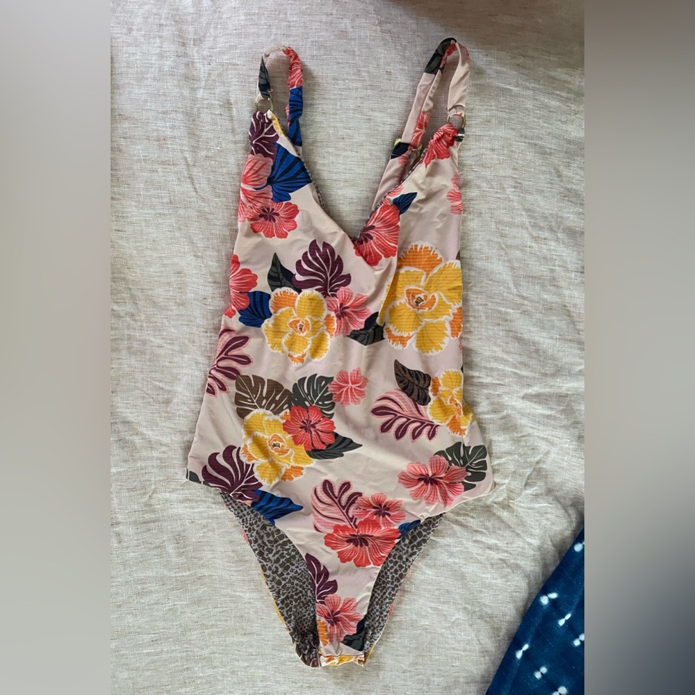 Acacia retro paradise one piece swimsuit, L